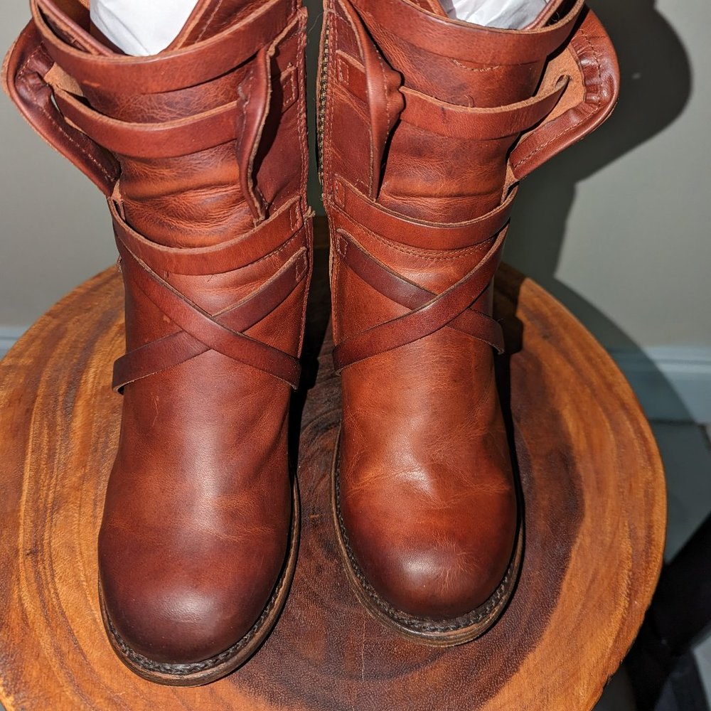 Freebird Baker Boots - Cognac - Size 8 Pre Owned